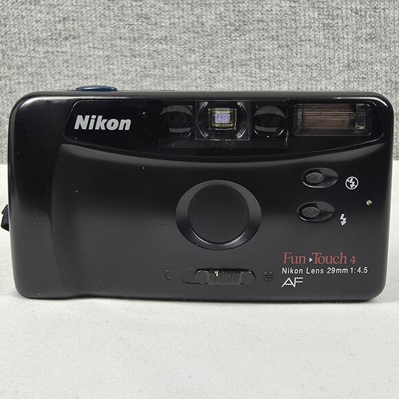 NIKON FUN TOUCH 4 35MM POINT & SHOOT CAMERA – FIXED 29MM F/4.5 LENS, AUTOFOCUS - Picture 2 of 10